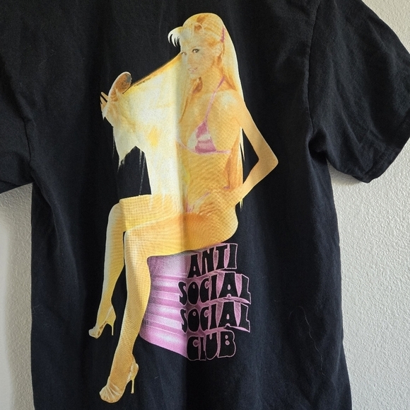 Anti Social Social Club Ellen von Unwerth D Fantasy Black T-Shirt PALISADES M - Picture 10 of 13